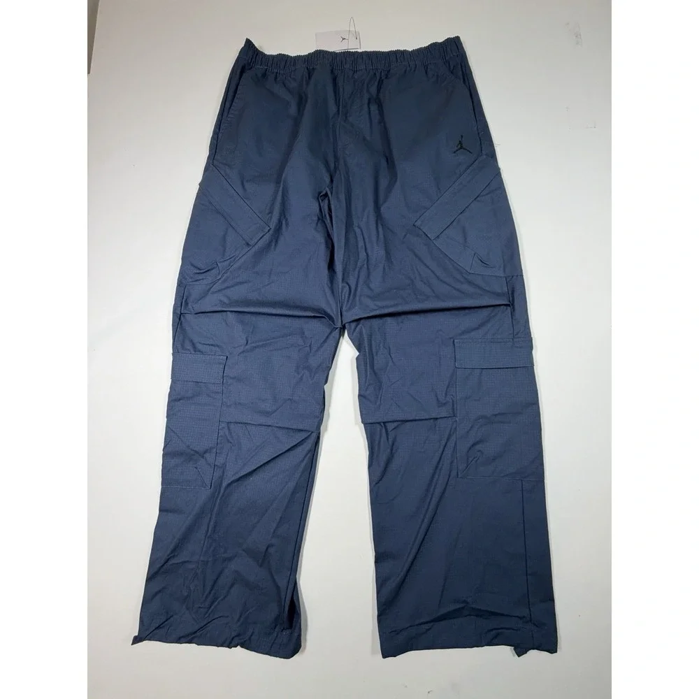 Jordan Flight Utility Cargo Pants Mens L Blue Loose Fit Ripstop HV0530-464 NWT